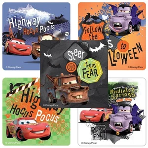 Cars Stickers x 5 - Trick or Treat - Halloween Supplies Cars Stickers Halloween - Picture 1 of 3