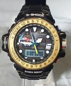 CASIO G-SHOCK GWN-1000F-2AJF Gulfmaster Solar Radio Men's Watch from Japan Used - Picture 1 of 10