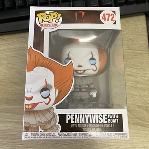 Funko Pop! Film: IT - Modellino vinile Pennywise (con barca) Occhi Blu #472 - Foto 1 di 12