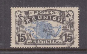 REUNION, 1907 15c. Ultramarine & black, used. - Picture 1 of 1