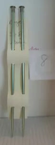 Knitting Needles Size 8 - 10", Aluminum, a pair - Picture 1 of 1