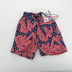 Bañador Beach Bros Patriotic Star & Stripe M2T para niños nuevo con etiquetas $28 - Imagen 1 de 3