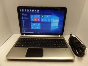Brushed Aluminum 15." HP Pavilion DV6-6117DX 1.50GHz Amd A8 4GB 500GB win10 MINT - Picture 1 of 11