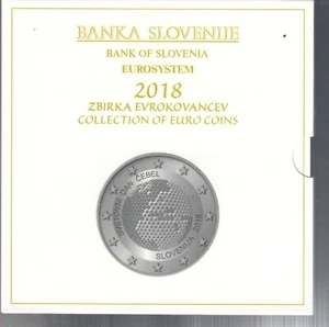 SLOVENIA 2018 divisionale Folder Ufficiale 10 monete FDC con moneta da 3 euro - Bild 1 von 1