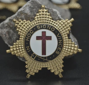 Masonic Lapel Pins Badge Mason Freemason B71 Gold Badge Order of the Red Cross - Picture 1 of 4