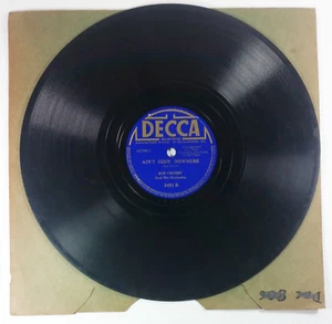 Bob Crosby Drummer Boy Aint Goin Nowhere Record 10in Vintage Decca Jess Stacy - Picture 1 of 3