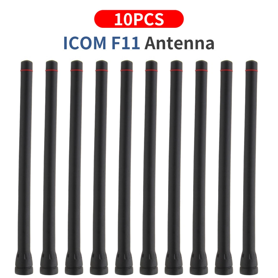 10PC ICOM FA-SC55V 136-174Mhz Antenna for IC-F3G IC-F11 IC-F3230 IC-F3031 IC-F31 - Image 1 of 4