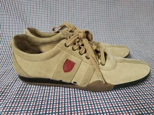 Bally Mens Size 10M Freenew Beige Leather Lace-up Sneakers  - Picture 1 of 10