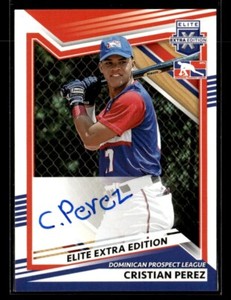 2022 Panini Elite Extra Edition DPL Cristian Perez Auto Autograph RC Rookie