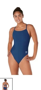 Speedo Swim Women's Blue Flyback One-Piece Endurance Training Swimsuit Size 6/32 - Picture 1 of 4