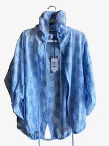 Tempo Paris Women's Cotton Eyelet long sleeve w/hood cover US Size S Italy - Picture 1 of 4
