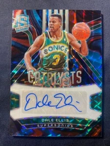 2023 Spectra Catalysts Signatures Dale Ellis #3/75 Jersey Match Sonics - Picture 1 of 1