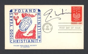 EDMUND MUSKIE signed 1966 FDC envelope U.S. SENATOR MAINE - Picture 1 of 1