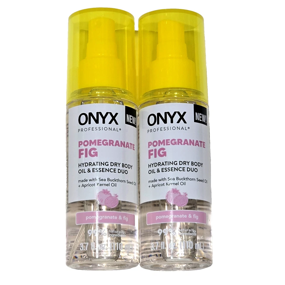 2 Pack Onyx Profesional Pomegranate Fig Hydrating Dry Body Oil & Essence 3.7oz. - Image 1 of 1