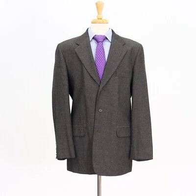 Perry Ellis 42L Beige Sport Coat Blazer Jacket HB 3B Polyester - Image 1 of 4