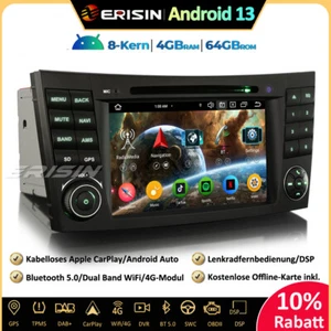 DAB+ Android 13 Autoradio GPS Navi CarPlay Mercedes Benz E/CLS Klasse W211 W219 - Bild 1 von 21