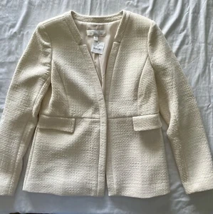 Emerson Rose Nordstrom Damen Blazer Jacke Weiß Large NEU - Bild 1 von 3