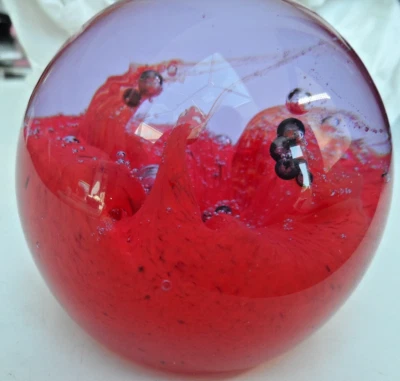 Vintage Scottish Caithness-Inferno Paperweight 1986 Ltd Ed No. H40284, Size 8cm - Image 1 of 4