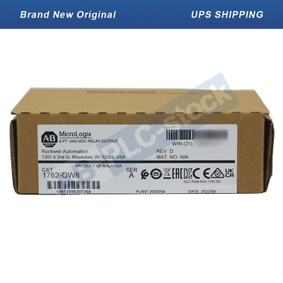 New Allen-Bradley 1762-OW8 MicroLogix 8 Point Relay Output Module 1762OW8 - Image 1 of 4