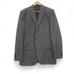 Gieves & Hawkes 100% Wool Grey Casual Jacket Men's Blazer Chest42 Long -Preloved - Picture 1 of 24