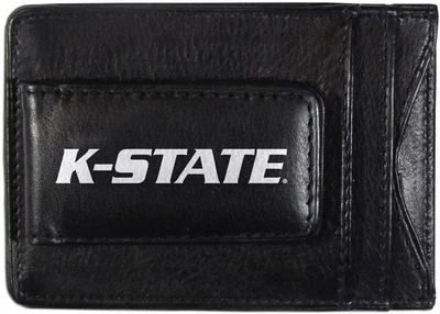 Kansas State University Wildcats Black Leather Wallet, Front Pocket Magnetic... - Image 1 of 3
