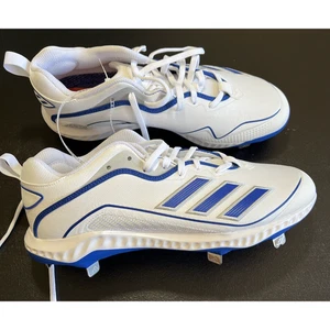 Adidas Icon 6 Bounce Baseball Cleats Fathers Day Blue Men’s 10.5 GZ0453 NEW - Picture 1 of 6