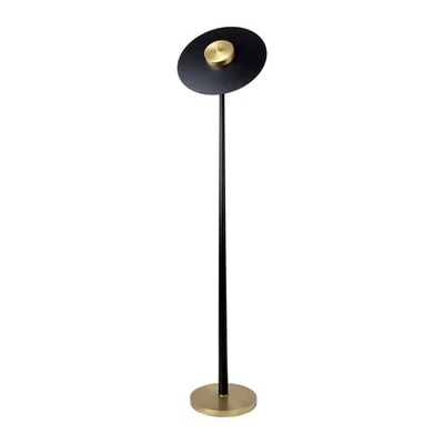 LED Stehlampe Wohnzimmer in Bronze hell Schwarz 145 cm 2700 K Messing Eisen - Bild 1 von 4