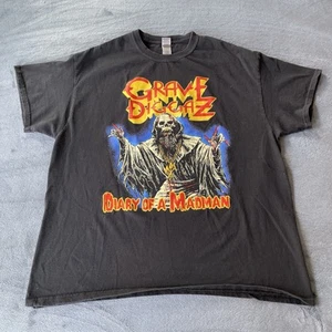 GraveDiggaz Diary Of A Madman Short Sleeve Black Logo T-Shirt - Picture 1 of 9