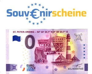 0 Euro Schein XEJD 2025-3 ST. PETER-ORDING - Bild 1 von 1