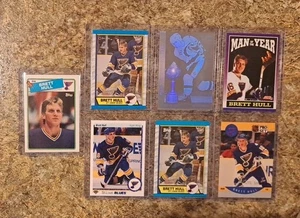 (7) Brett Hull 1988-89 Topps Rookie Card RC 1989-90 1990-91 OPC Upper Blues HOF - Picture 1 of 16