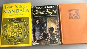 3 Pearl S. Buck Vintage Hardcovers - Mandala, China Flight, The Exile - Picture 1 of 16