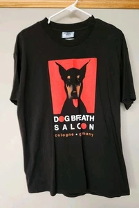 Vintage Dogbreath Saloon Cologne Germany T Shirt Tee Black L - Picture 1 of 5
