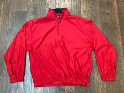 Tommy Hilfiger Golf 1/4 Zip Pullover Mens XL Lined Activewear Performance Red - Image 1 of 4