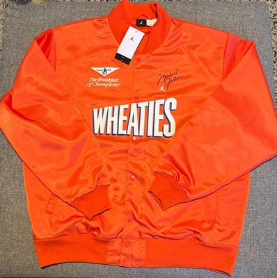 JORDAN MEN FLIGHT MVP Wheaties JACKET Cust 1 “Michael Jordan tag ”VERY RARE! - Image 1 of 4