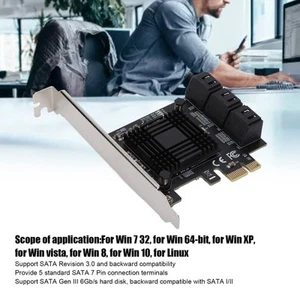 Pci E Card Asm Chip 7 Pin Connection Terminals Expansion Cards Compat AM - Afbeelding 1 van 22