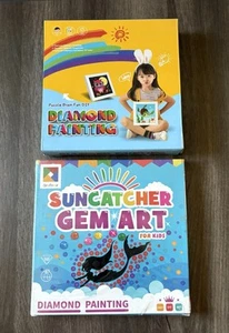 Lot Of 2 Diamond Painting For Kids Stitch With Boba & Suncatcher DIY Crafts NEW - Picture 1 of 8