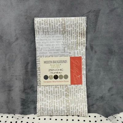 Modern Backgrounds Luster Fat Quarter 5”x10” Cotton Bundle Zen Chic Moda Fabrics - Image 1 of 4