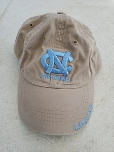 North Carolina Tar Heels Hat Cap Snap Back Tan Khaki Dad UNC Adjustable Twill - Picture 1 of 5