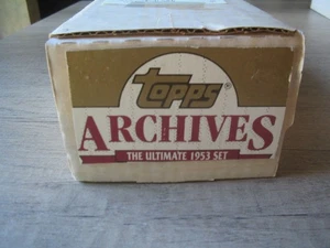 1991 Topps Archives Ultimate 1953 Complete Baseball Card Set Mantle. Mays, Aaron - Picture 1 of 2