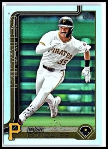 2025 Topps Series 2 Nick Gonzales Rainbow Foilboard #542 Pittsburgh Pirates - Picture 1 of 10