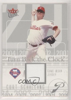 Camisetas Fleer Ultra Turn Back The Clock 2004 plateadas/199 Curt Schilling #TBC-CS Foto 1 de 2