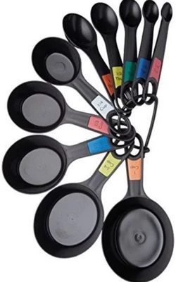 Measuring Cups Spoon Measure American Baking Cooking Food Eat Kitchen 10 Set - Image 1 of 3