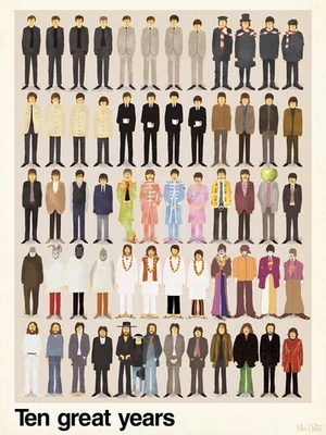 The Beatles limited edition poster by Max Dalton - like Mondo - Image 1 of 2