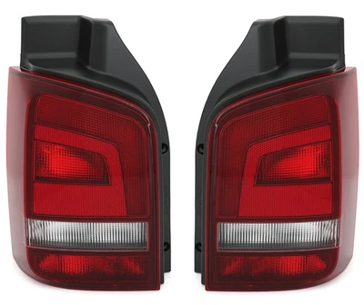 Rückleuchten Set für VW T5 Facelift in Rot Smoke Rücklicht GP Heckleuchten - Bild 1 von 4