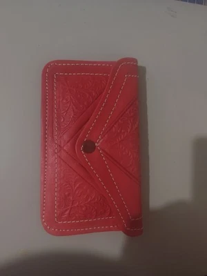 BOLSO MARROQUÍ HECHO A MANO ROJO CUERO GENUINO Nuevo Foto 1 de 4