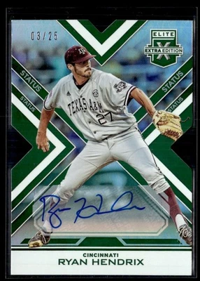 2016 Panini Elite Extra Edition Autographs Emerald Ryan Hendrix Auto 03/25 - Image 1 of 2