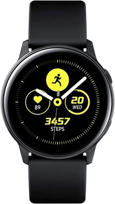 Samsung Galaxy Watch Active SM-R500 40mm Smartwatch HRM Fitness GPS Black (C) - Image 1 of 4