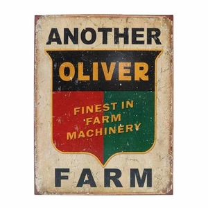 Letrero Oliver "Another Farm" de hojalata estilo vintage, 12 pulgadas x 16 pulgadas, DE-Tin1775 - Imagen 1 de 1