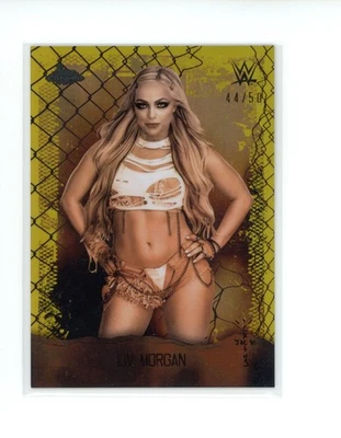 2025 Topps Chrome WWE Cactus Jack Liv Morgan Astro Knights Gold 44/50 *READ* - Image 1 of 3