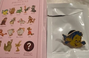 Disney Pink A La Mode -Flounder  -Mini Micro Sidekicks LE 300 Mystery Pin - Picture 1 of 2